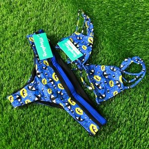 New NWT Maylana Swim Bikini Set Top Bottom Beach